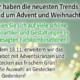 Advent- und Weihnachtstrends